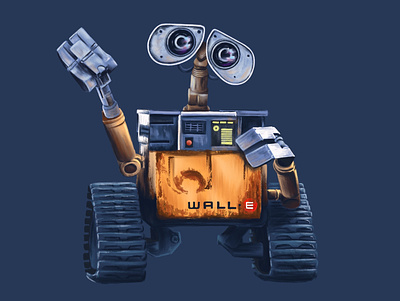 Wall-E disney illustration pixar procreate