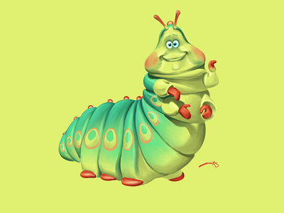 Heimlich - A Bug's Life art disney illustration procreate