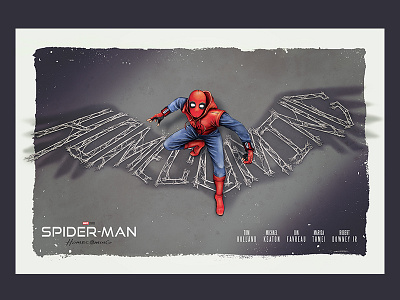 Spider-Man Homecoming Poster apple pencil fan art homecoming illustration ipadpro movie poster poster procreate spider-man spiderman