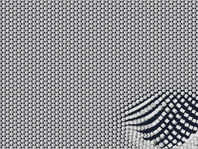 Pattern GIF #1 3d animation c4d cinema4d cube geometric gif hypnotic loop motion pattern shape