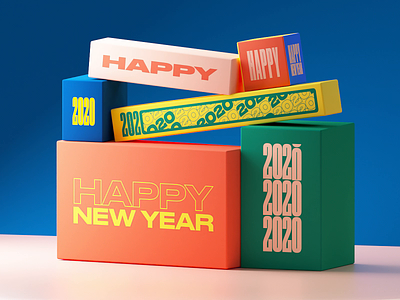 2020 - Loop 2020 3d 3d animation aftereffect animation c4d cgi font gif loop motion newyear octane typo typography wish card