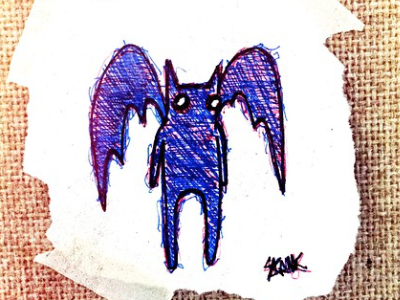 Night Bat art design graphic illustration