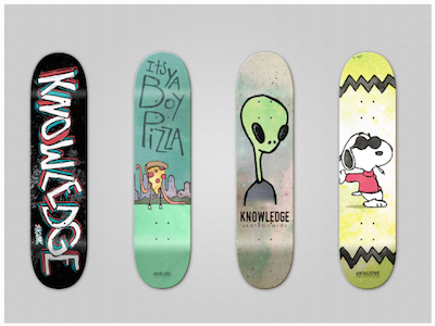 Knowledge Skateboard Graphics