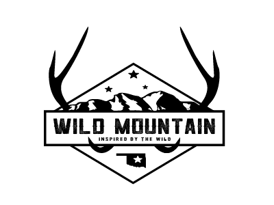 Wild Mountain Brew Logo Option art design graphic illustration logo