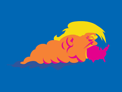 Waking Nightmare 2016 america election gop horror orange dude politics the blob trump usa