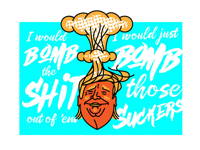 I Feel Sick 2016 america bomb election gop horror orange dude politics quote trump usa