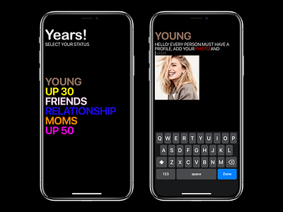 Years! app art design flat interface ios iphone minimalist mobile ui ux