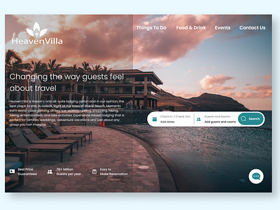 Daily UI 003 Landing Page daily ui challenge dailyui design graphic design hotel hotel booking illustration landing page resort travel travel planner trip trip planner ui ux