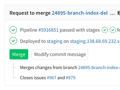 GitLab Merge Request Redesign git gitlab merge request
