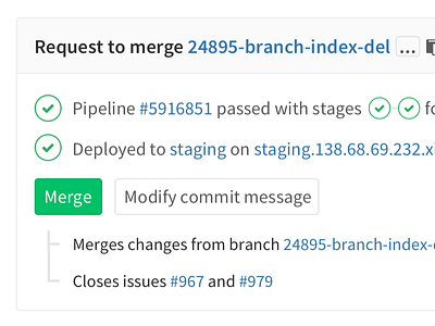 GitLab Merge Request Redesign