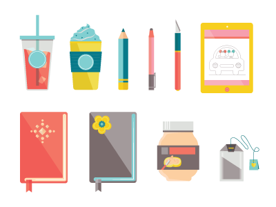 Personal illustrations illustrations vector