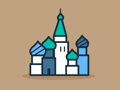 The Kremlin flat illustrations kremlin russia vector