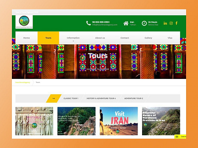 Ui & Ux design website (travel agency) koochgasht