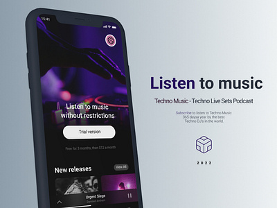 🎧Design concept Music player 🎧

🚀Techno live Stream podcast