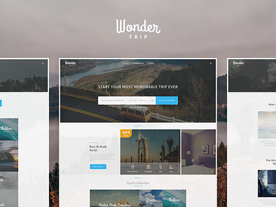 WonderTrip - Travel & Hotel Booking Template