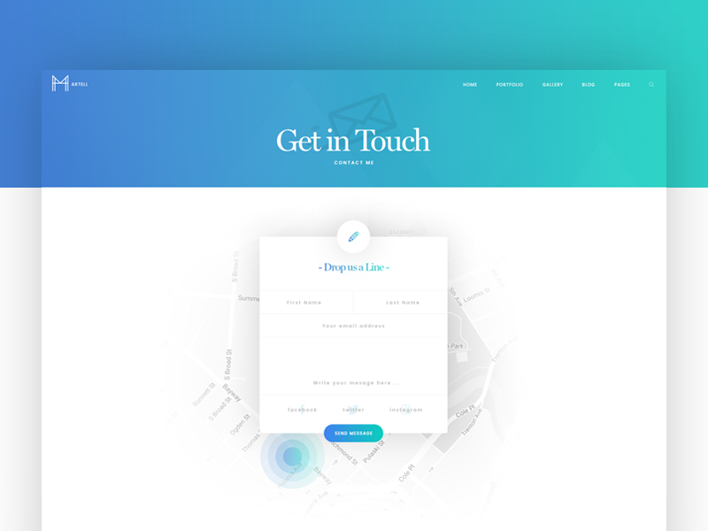 Martell Contact page