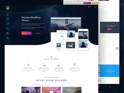 TeslaThemes Redesign - homepage design freelance landing minimal page project themes ui ux webdesign