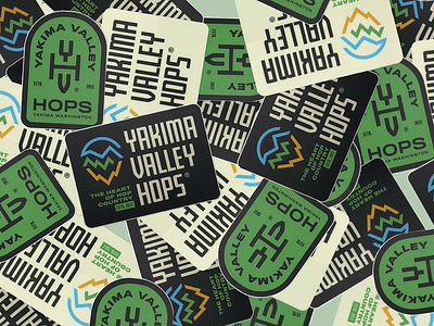 Yakima Valley Hops branding hops stickers yakima