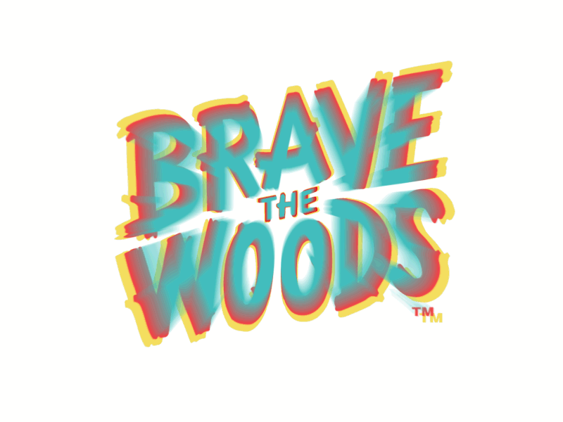 Brave The Woods Animated Logo animated logo animation brave the woods logo