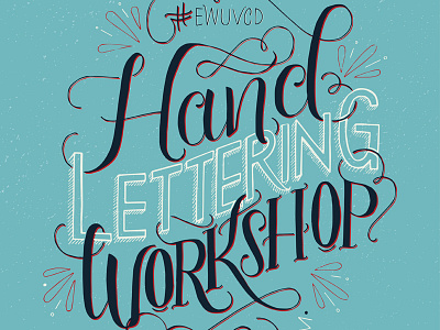 Hand Lettering Workshop Poster eastern washington university ewuvcd hand lettering lettering poster spokane typography workshop