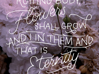 Edvard Munch Quote artist edvard munch eternity flowers hand lettering lettering quote type typography