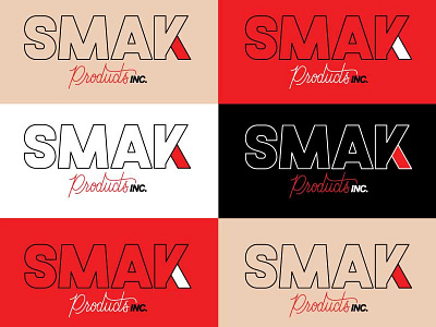 SMAK Products coeur dalene idaho lettering logo typography