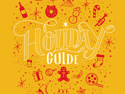 Inlander 2018 Holiday Guide christmas hand lettering holiday holiday guide inlander lettering snowman spokane winter wreath