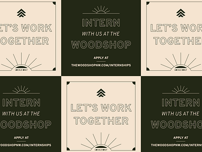 TWS Internships internship spokane sun the woodshop typography