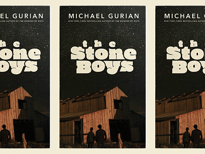 The Stone Boys barn book book cover boys colorado lettering night slab serif stars typography wester