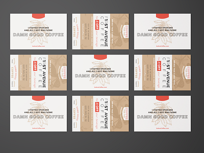 First Avenue Coffee - Hotel Cards