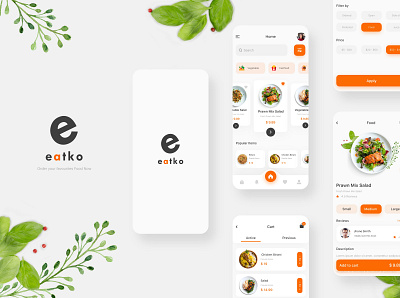 Food App UI design food app ui mobile app ui ui design ui ux