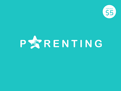 Parenting Logo $5 creative logo kids logo logo modern logo parenting logo tosca