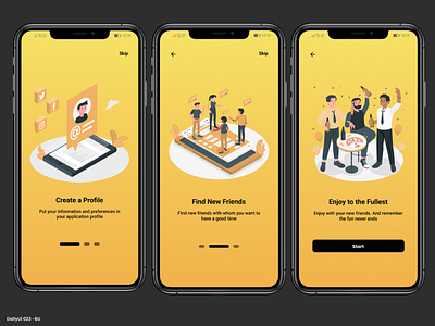 Daily UI #023 - Onboarding 23 app app mobile daily ui dailyui design onboarding ui