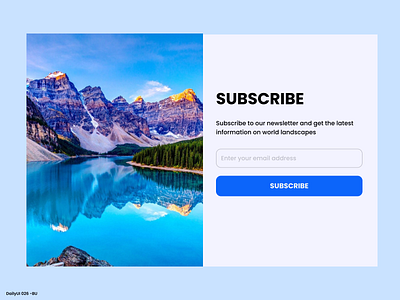 Daily UI #026 - Subscribe 26 app app mobile daily ui dailyui design subscribe ui