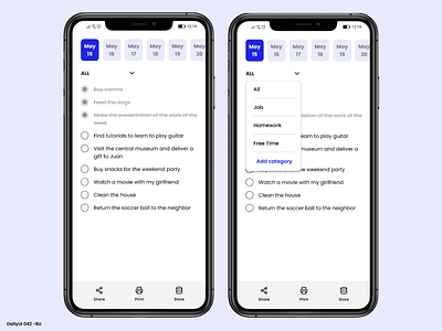 Daily UI #042 - ToDo List 42 app app mobile daily ui daily ui 42 dailyui design do list note todo list ui