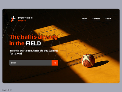 Daily UI #048 - Coming Soon 48 app app mobile coming coming soon daily ui dailyui design soon sport sports ui
