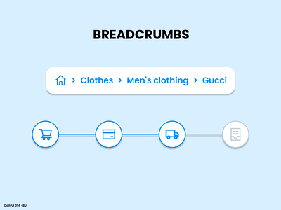 Daily UI #056 - Breadcrumbs 56 app app mobile breadcrumbs daily ui design ui