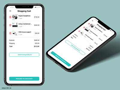 Daily UI #058 - Shopping Cart 58 app app mobile cart daily ui dailyui design gamer headphone keyboard mouse shopping shopping cart ui
