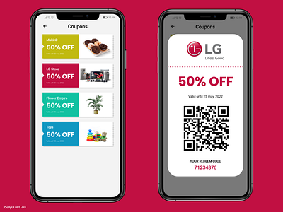 Daily UI #061 - Redeem Coupon 61 app app mobile code coupon daily ui dailyui design redeem redeem code redeem coupon ui