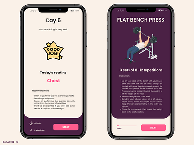 Daily UI #062 - Workout of the Day