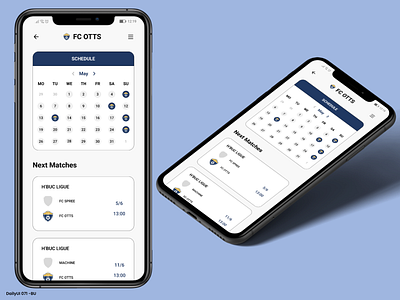 Daily UI #071 - Schedule 71 app app mobile daily ui dailyui design fc schedule soccer sport ui