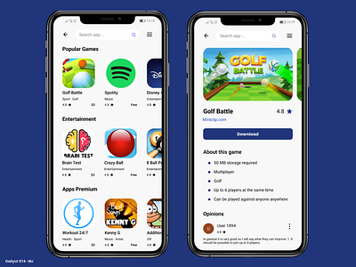 Daily UI #074 - Download App app app mobile daily ui dailyui design download download app ui