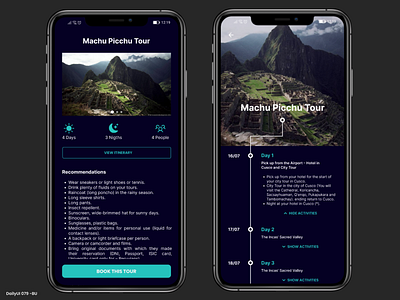 Daily UI #079 - Itinerary