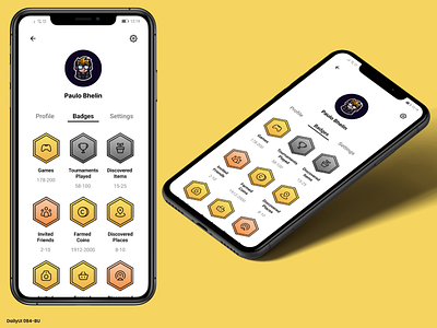 Daily UI #084 - Badge app app mobile badge badges daily ui dailyui design gaming ui