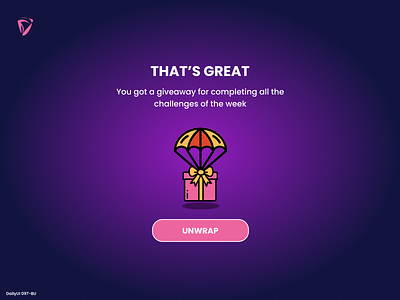 Daily UI #097 - Giveaway