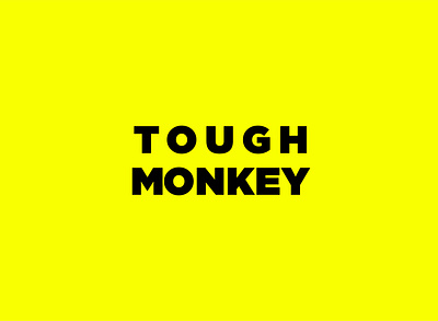 toughmonkey 01 branding design logo minimal typography