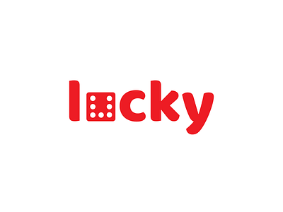 Lucky branding dice gamble logo logo design luck lucky