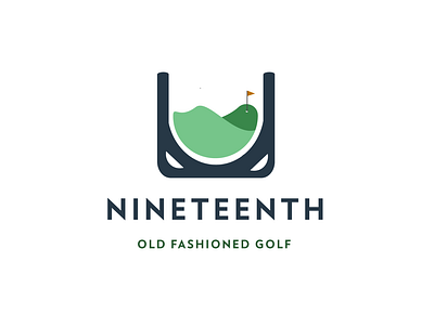 Nineteenth drink logo drinks golf golf logo golfing
