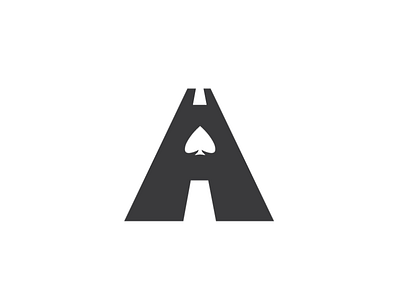 Ace Logo ace ace of spades branding concept highway logo road