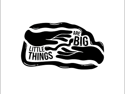 Little Things Are Big design illustration minimal typography